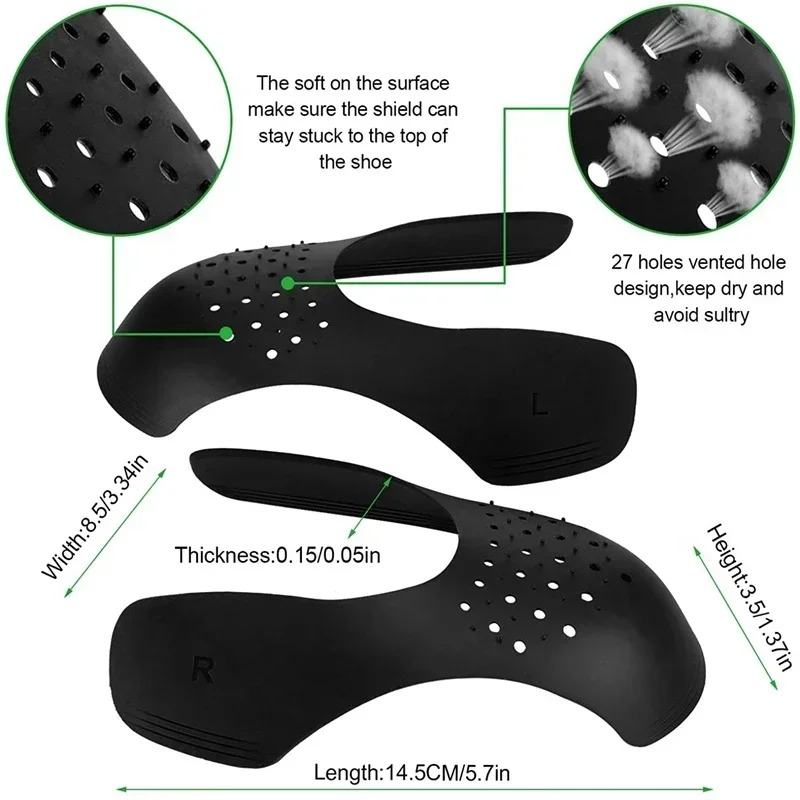 4Pcs Pelindung Sepatu Anti Kus - Crease Protector Toe ulasan dan harga