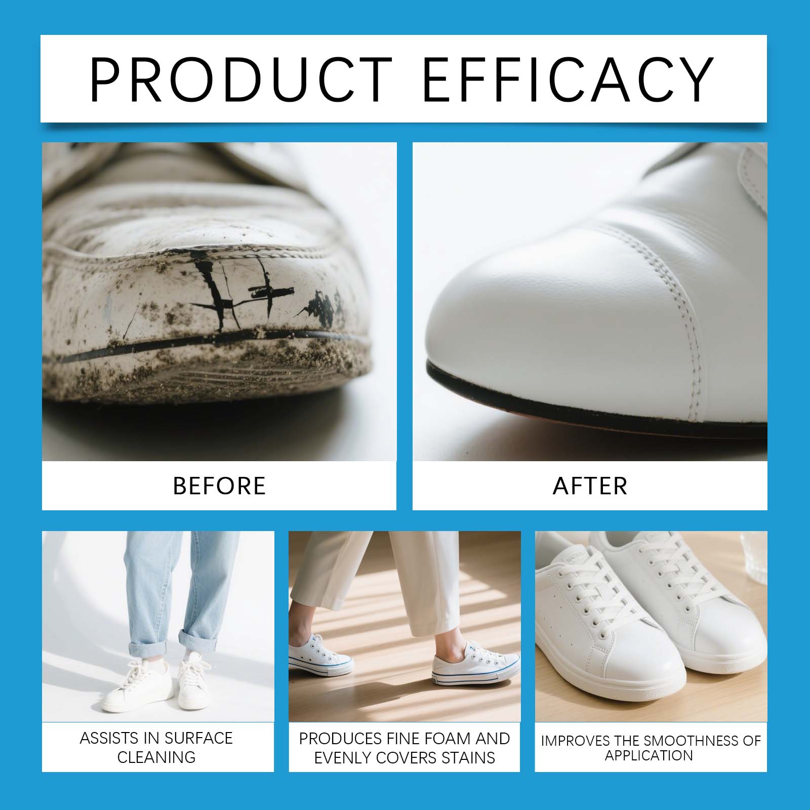 Krim Pembersih Sepatu Putih Pe - Sneaker Care Cleaner ulasan dan harga