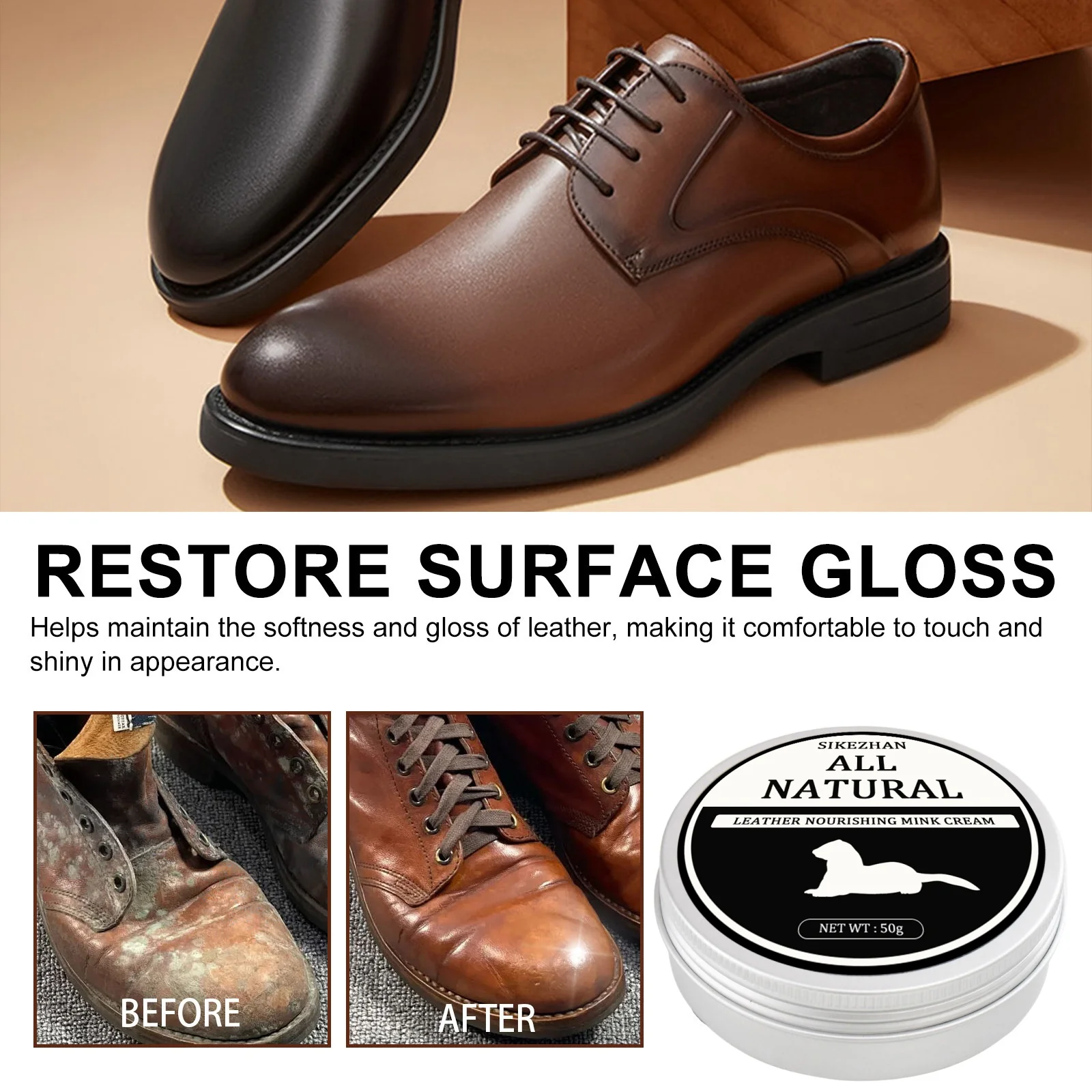 SIKEZHAN pembersih Sofa kulit  - Shoe Polish Cream ulasan dan harga