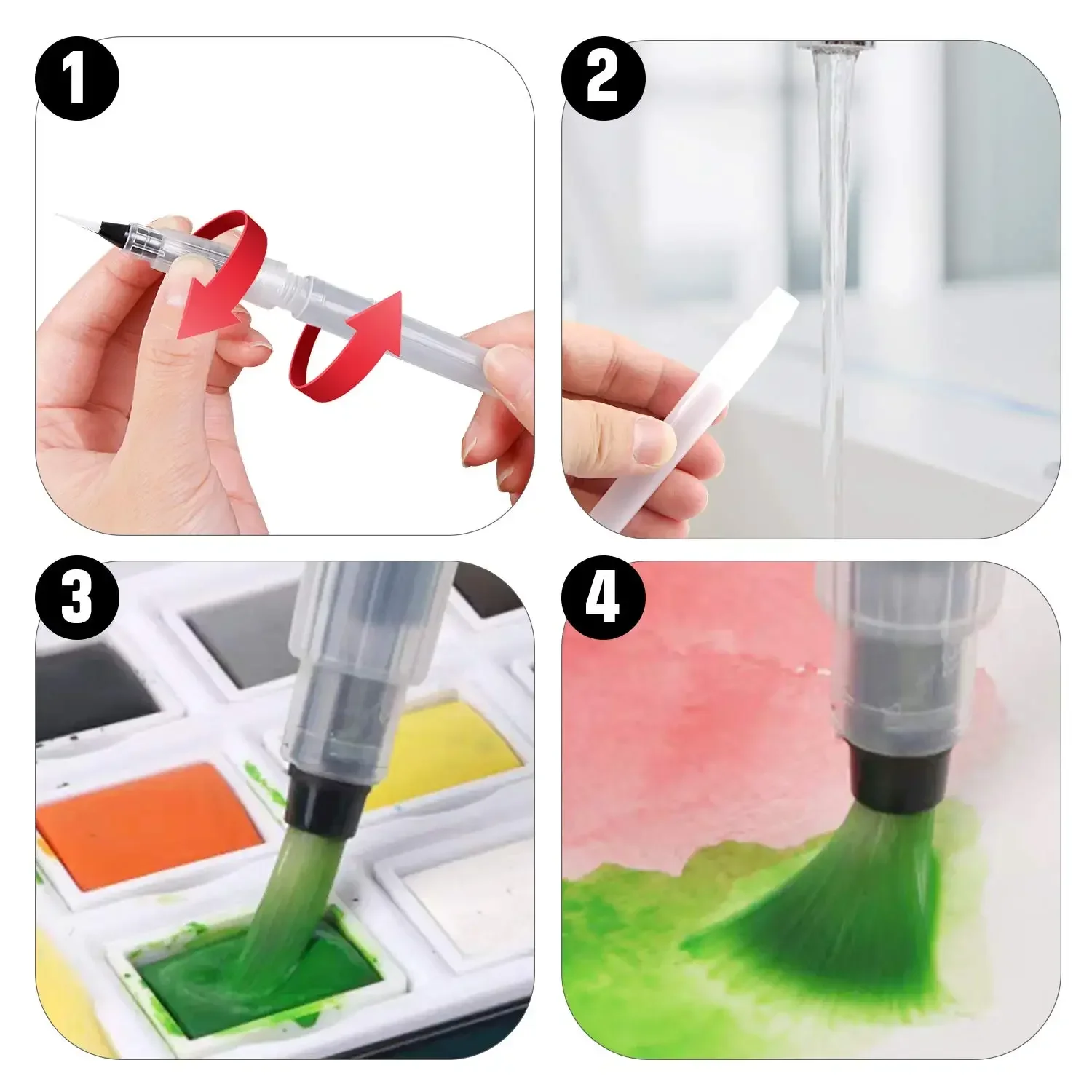 3/6 buah Set pena kuas warna a - Midsole Marker Paint ulasan dan harga